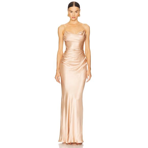 Shona Joy La Lune Lace Back Maxi Dress NEW Size US 2 - Picture 1 of 9